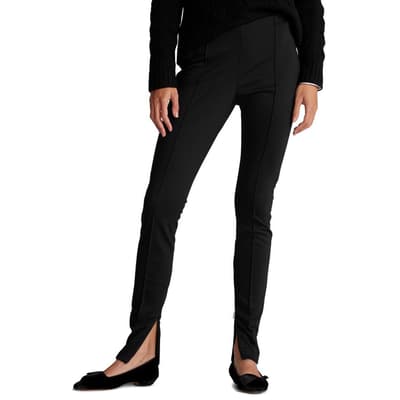 Black Vented Stretch Trousers
