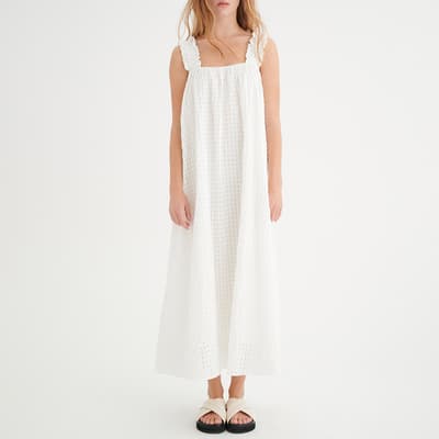 White Vanida Midi Dress