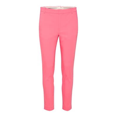 Bright Pink Zella Cotton Blend Trouser