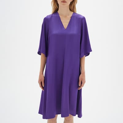 Purple Edval Midi Dress