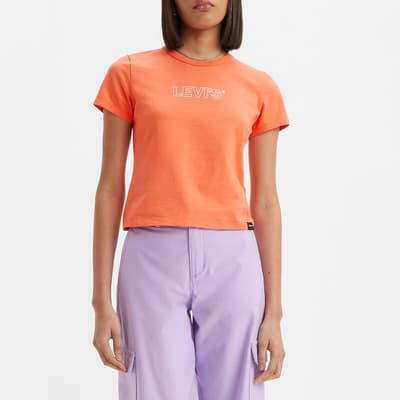 Coral Graphic Rickie Cotton Blend T-Shirt