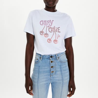 White Strass Cherry T-Shirt
