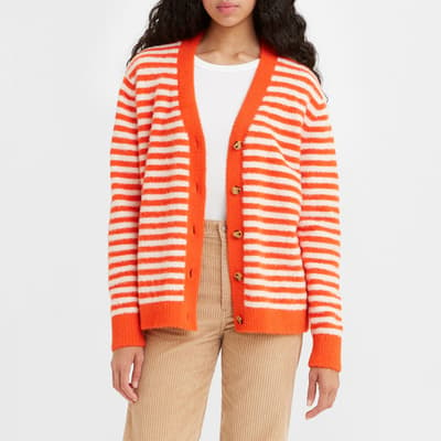 Orange Stripe Cardigan 