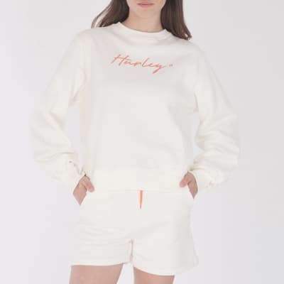 Cream Oceancare Cotton Sweatshirt