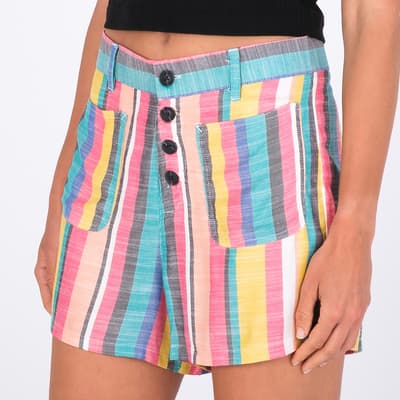 Multi Button Front Shorts