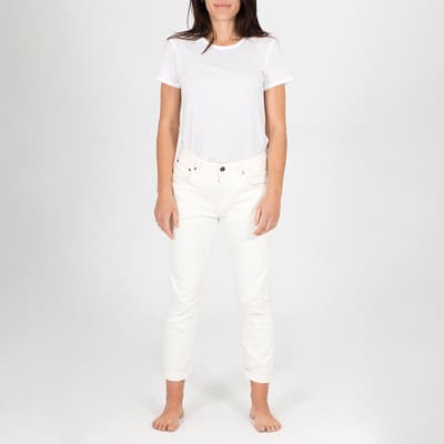 White Laney Denim Trousers