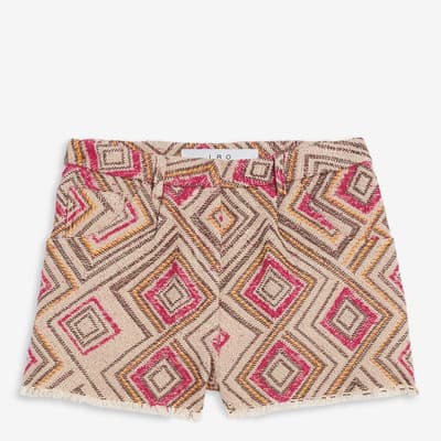 Beige and Pink Short