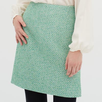 Green Titan Cotton Blend Skirt