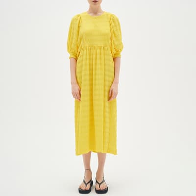Yellow Zabelle Midi Dress